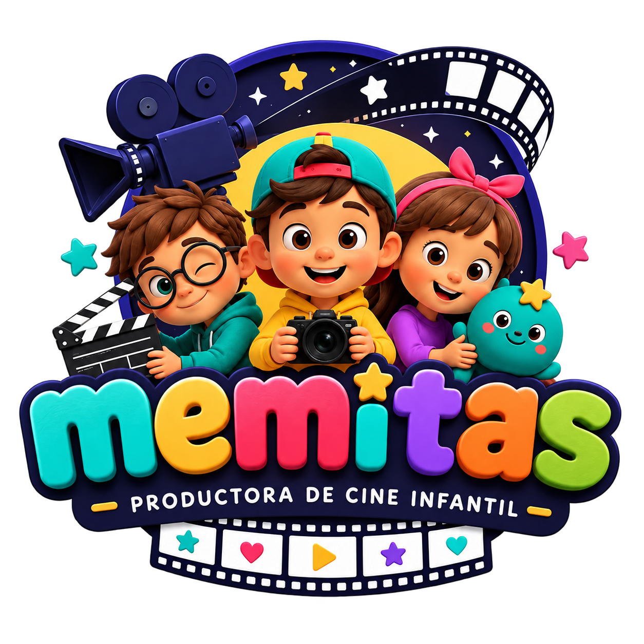 Logo de Memitas, productora de cine infantil
